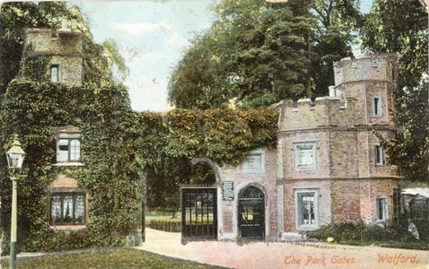 cassiobury watford gates hertfordshire park 1902 genealogy postcards cassio cards places